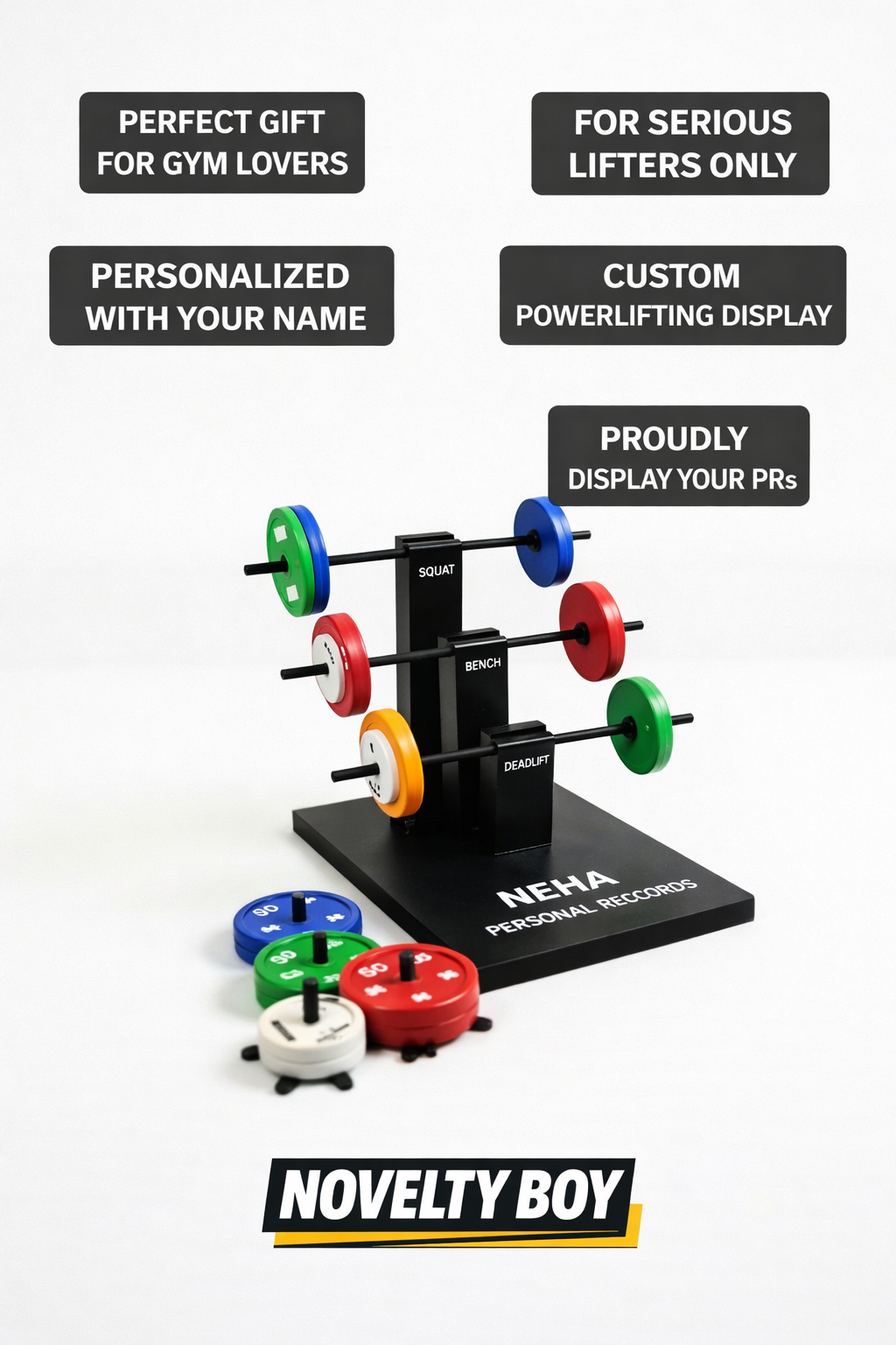 Mini Gym Rack desk display detail